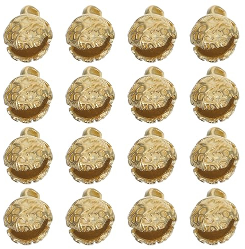 Tofficu Campanelle in Ottone Anticato 12 Pezzi, Ciondoli per Artigianato | Stile Cinese Elegante, Apertura per Infilare, Leggere, per Progetti Fai da Te, Casa o Animali