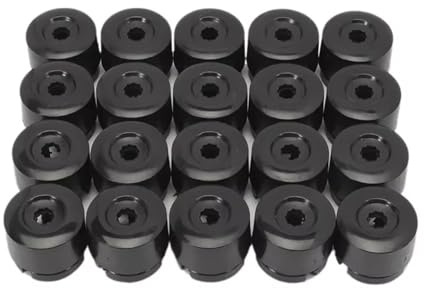 DCXXAN Radbolzen, für VW Transporter T5 T6 2003-2020, 19 mm Radmuttern-Schraubenkopf-Abdeckkappen