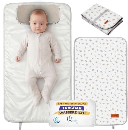 Cambiador Bebe Portatil Plegable Impermeable Acolchado Valbabycare