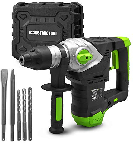 Marteau perforateur 1500W - 6 joules - Vitesse variable - avec coffret Constructor