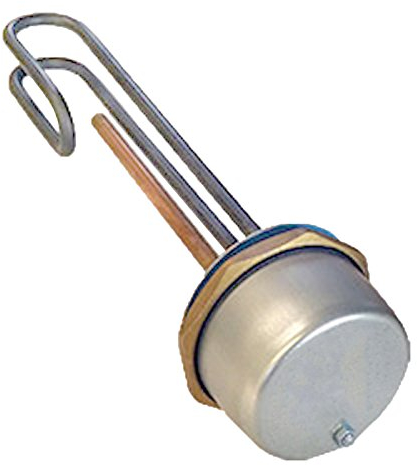 SPARES2GO 11 Incoloy Hard Water Immersion Heater Element + 7 Thermostat