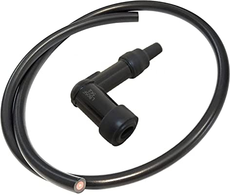 cyclingcolors zündkabel 7mm zündungskabel + zündkerzenstecker LB05F motorrad moped roller Zündkerzendraht