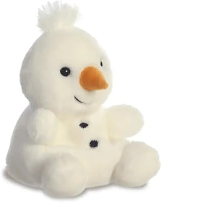 Aurora, 99130, Palm Pals Snowman, 5In, Soft Toy, White