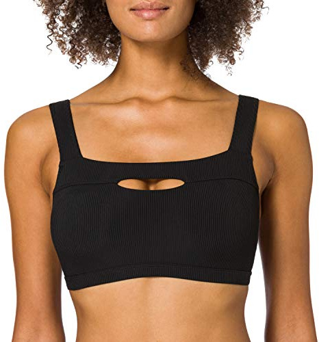 Skiny Dam bustier avtagbara dynor Cali Rib Bikini, svart, 38/A-B