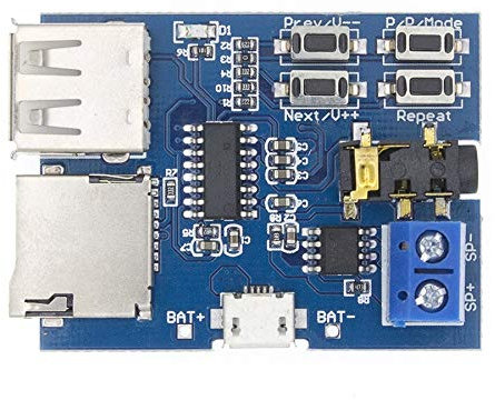 RH-HPC Power Converters TF Card U Disk MP3 Format Decoder Board Module Amplifier Decoding Audio Player