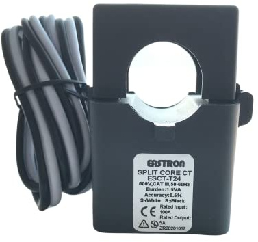 Eastron ESCT-T24 100A/5A TA/CT 100A split core trasformatore di corrente, pieghevole convertitore, trasduttori, SENZA interruzione del circuito