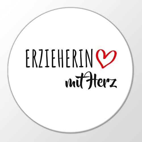 Huuraa Magnet Erzieherin mit Herz Geschenk 59mm Kühlschrankmagnet Flaschenöffner Erzieherin Geschenkidee