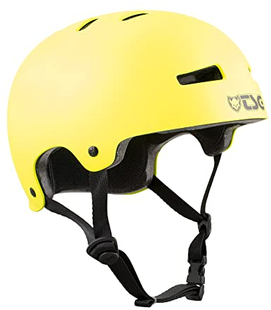 TSG Casque Evolution Bowl Skate/Roller/Scooter/BMX/Dirt/Pumptrack/Mountainbike/E-Bike, gelb, S/M (54-56cm)