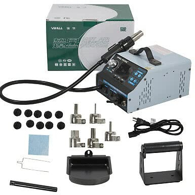 Digital LöTstation HeißLuft LöTkolben EntlöTstation Rework Station Mit 5 DüSen Smd Esd LöTset Soldering 780W Hot Air Solder LöTen 992Da Gun EntlöTkolben HeißLuftpistole EntlöTen LöTrauchabsaugung