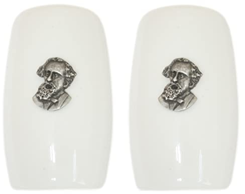 Dickens China Salt and Pepper Shakers Cruet Set Modern White CSP 616