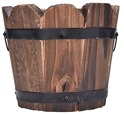 Pots de jardin créatifs | Mini seau en bois | Pot de plantes succulentes miniature créatif | Pot de plantes succulentes miniature créatif pour balcon plantation de légumes, seau de légumes, décoration