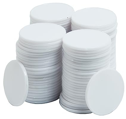 Smartdealspro Lot de 100 mini jetons de poker en plastique opaques avec boîte de rangement 32 mm