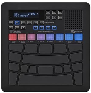 Yamaha FGDP-50 Finger Drum Pad – Elektronisches Drum Pad Mit Ultra-Sensitiven Pads, 48 Preset-Kits, 1.500 Voices, Integriertem Lautsprecher, USB MIDI/Audio, Wiederaufladbarem Akku Und AUX-In