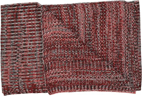 Commander Damen Strickschal, OneSize, rot-mix
