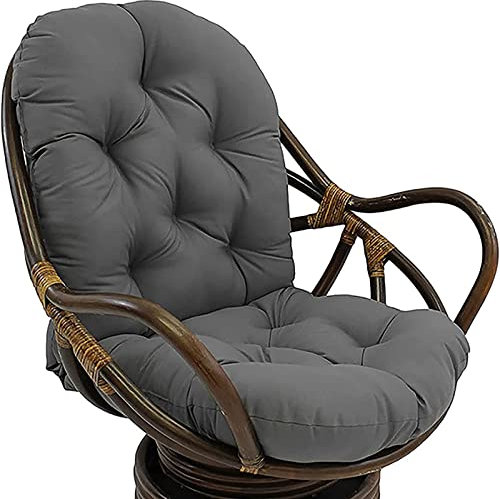 JIcloun Auflage/Polster für Schaukelstuhl, Schaukelkissen Ersatz Outdoor/Indoor, Weich Verdickt Waschbar Sitzkissen Fester Twill Drehstuhl Schaukelstuhl Kissen rutschfes,A13