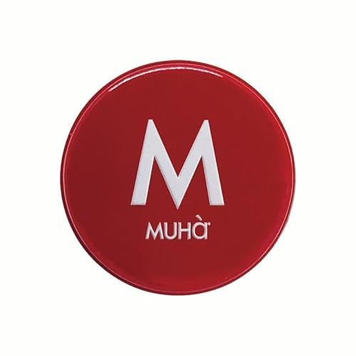 MUHA' - Profumatore Auto Ricaricabile Arancio e Cannella, ⌀5cm | Finiture in Ecopelle Lucida