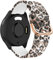 SeNool Bracelet pour Garmin Forerunner 165/Forerunner 165 Music/Vivoactive 5, 20mm Silicone Bande Band pour Garmin Vivomove Trend/Venu Sq 2/Venu Sq 2 Music Edition/Venu 2 Plus/vivomove Sport - Léopard