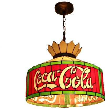 MOLOURK Vintage Cucina Lampada a soffitto Tiffany Loft lampadari di Vetro Soggiorno Lampade Altezza Regolabile E27 Illuminazione Retrò per Tavola da pranzo Camera da letto Caffè Bar (Tiffany,50CM)