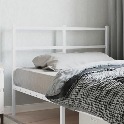 LLEZKBR Furniture Select Kopfteil aus Metall, Weiß, 120 cm