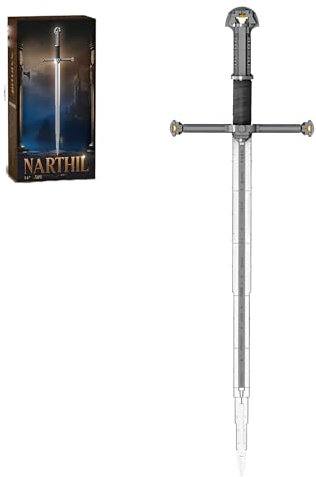 Narsils Schwert Bausteine Bausatz, 521 Stück König Schwert Modell Spielzeug, Sammlerstück Mittelalterliche Waffe Klemmbausteine Set, Kosplay Narthil Lord Film Spielzeug Geschenk für Erwachsene Teens