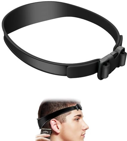 Ayuda para cortar el pelo, recortador de puntas abiertas, plantilla de corte de pelo, instrucciones de corte de pelo ajustables, banda de silicona para cortar el pelo, adecuada para cortar el cabello