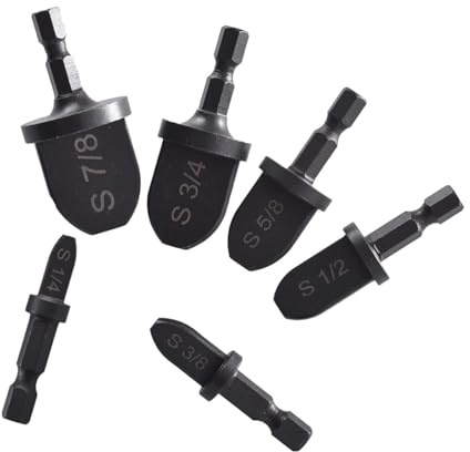 CYSFETENA 6PCS Kupferrohr Expander Werkzeuge Set, Manuelles Präzises Kupferrohr Bördelwerkzeug,Schwarz Lagerstahl Kupfer Rohr Gesenk Werkzeug für Klimaanlageninstallation Wartung