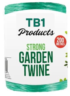 TB1 Products 3-Pack Natural Jute Garden Twine – 200m Each Biodegradable String for Gardening, Plant Tying, Crafts, Floristry, Gift Wrapping, Outdoor & Eco DIY Projects