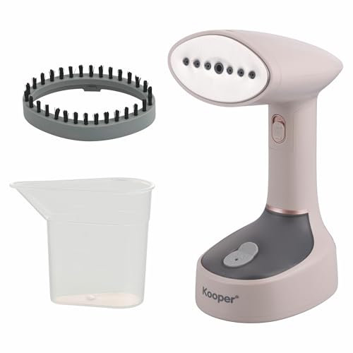 Ferro da stiro verticale portatile 1400W, avorio e oro rosa, Kooper