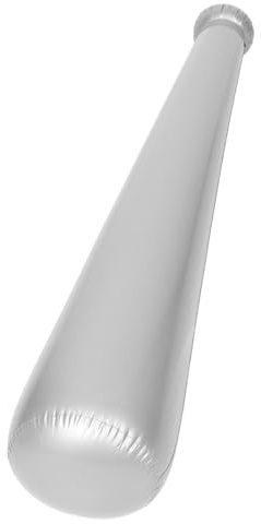 Abaodam Inflatable Baseball Bat Toy Pvc Blow up Bat Silver for Boys and Girls and Adults Leak-resistant Pool and Birthday Party Sports Game Team Building