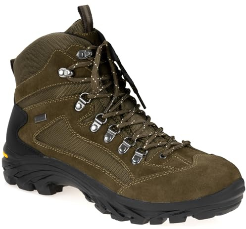 La Chasse® Leichter Pirschstiefel & Jagdstiefel Ancona oliv – Wasserdicht mit Membrane – Ideal für Trekking, Wandern & Outdoor (Oliv (Grün), EU Schuhgrößensystem, Erwachsene, Herren, Numerisch, M, 44)