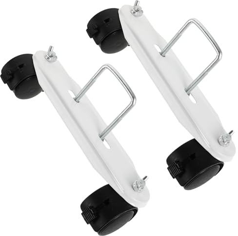 IWOWHERO 2 Pares de Ruedas Resistentes para Soporte Móvil de Polea, Base Giratoria de Plástico para Radiadores de Aceite, Accesorios Aplicables para Calentadores de Interior