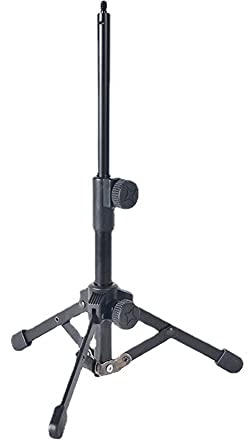 KikoSpark Mini Tisch Stativ Mikrofon Halterung mit 1/4 Gewinde für Besprechungen, VorträGe, Reden und