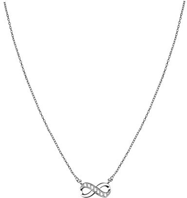 Sofia Milani - Damen Halskette 925 Silber - mit Zirkonia Steinen - Unendlich Infinity Anhänger - 50058
