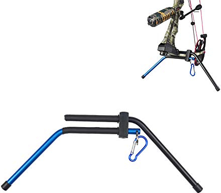 SHARROW Bogenständer Bogen Halterung Halter Seitenständer für Compound Bogen Ständer Unterstützung (Blau)
