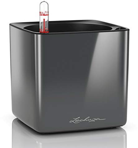 LECHUZA CUBE Glossy 14 anthrazit highgloss 13511