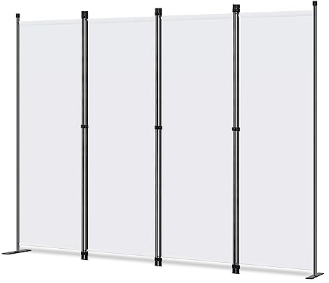 Angel Living Protective Screens Room Divider Screen Folding Room Partition Wall Furniture Outdoor Screens for Patio Privacy (4 Panels Nature)