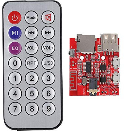 Scheda di decodifica MP3 Bluetooth 4.1, Modulo scheda di decodifica Modulo ricevitore Bluetooth stereo Modulo USB AUX TF Lossless WAV/APE/FLAC / MP3 con telecomando.