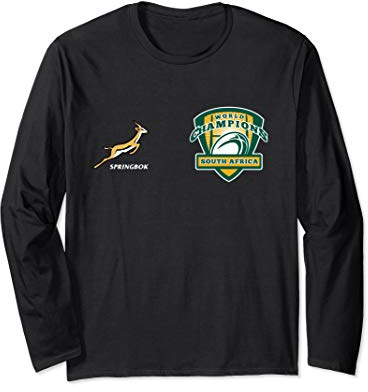 World Champs Springbok Bokke South Africa Rugby Langarmshirt