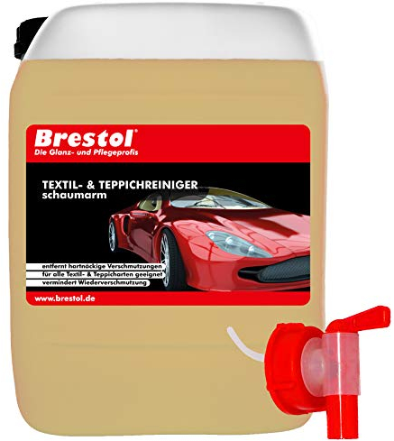 TEPPICHREINIGER maschinell 25 Liter inkl. Auslaufhahn 61 mm - Polsterreiniger Textilreiniger Autositzreiniger Textilshampoo Polstershampoo Konzentrat für Sprühextraktionsmaschinen schaumarm