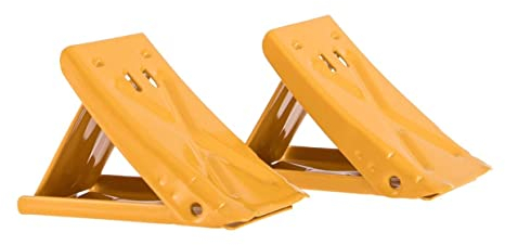 alca® Unterlegkeile Auffahrkeile Metallkeile klappbare Keile Mini 2 Stück 680 kg Traglast je Bremskeil