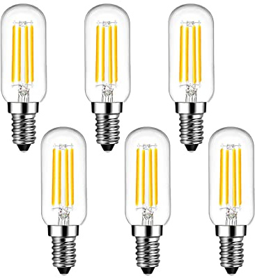 SHUWDKAR E14 LED Bulb European Base 4000K, 40 Watt Equivalent 400ML E14 Light Bulb Non-Dimmable, 6 Pack