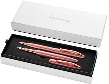 Pelikan SET - Ballpoint pen and Fountain pen Jazz Noble Elegance in Gift Box - Rose