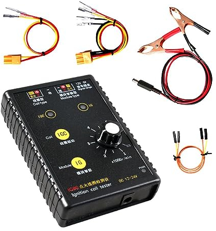 apughize Kfz Erdgas Zündspulen Detektor Tester Fahrzeug Zündspule Diagnose Reparatur Werkzeug Erkennung IG80 12 V ~ 24 V IG80 Gasöl Benzine Fahrzeug Erdgas Zündspulen Tester Automobil Und Werkzeug