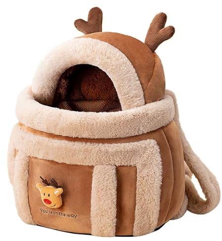 Warme Katzenrucksack Winter Haustier Tragetasche Katzen Rucksack Vorderer Träger Hundeträger Für Kleine Hunde Rucksack Reisetasche Für Haustiere M