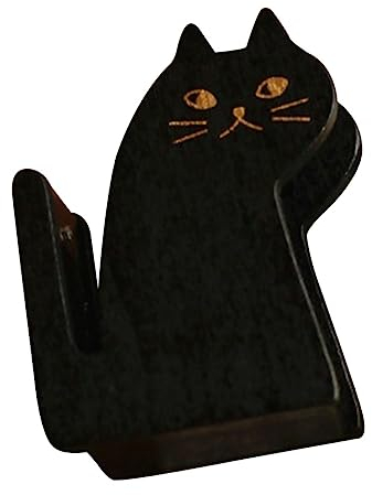 AOKWAWALIY Klebebandhalter für Katzen, strapazierfähig, Klebebandabroller, Versandbandhalter, Wärmebandabroller, Kinder-Klebebandabroller, Katzenfiguren, Tierdekoration, Büro, Holz, die Katze,