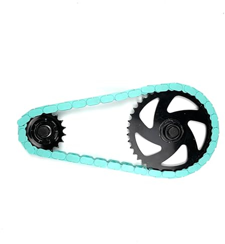 Insane Chains Bicycle Chain Cover – Protects Your Clothing Against Chain Lube and Adds Style - Easy Installation – No Tools Required – Single-Speed or Fixed-Gear Bikes Only (Teal-Solid, Toddler)