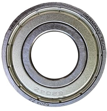 NEX 6204 zz, 1 Stück, Kugellager, 20 x 47 x 14 mm, doppelte Dichtung aus Metall und verchromtem Stahl, 6204-ZZ Kugellager abgedichtet