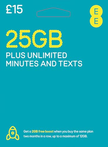 EE PAY AS YOU GO SIM – hat 75 GB Daten, unbegrenzte Minuten und unbegrenzte Texte