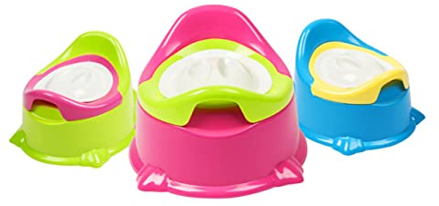 Rosa Babytöpfchen aus Kunststoff, Tragbar und Abnehmbar für Unterwegs | 1 Stück, für Kinder und Babys, Kompakt für Reiseeinsatz, Leicht zu Reinigen und Einfach zu Transportieren