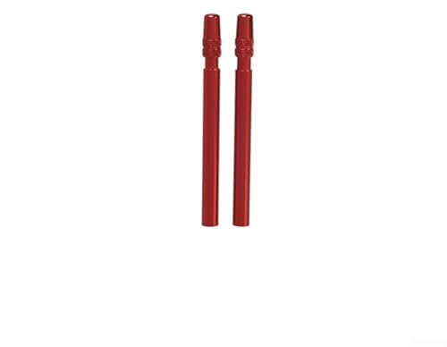 Ausziehbare Ventilverlängerungen für Presta-Ventile, stilvolles Fahrradzubehör (50 mm rot)